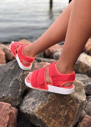 Сандали adidas adilette sandals pink сандалі босоніжки босоножки red3 фото