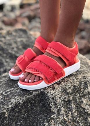 Сандали adidas adilette sandals pink сандалі босоніжки босоножки red1 фото