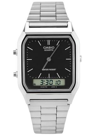 Мужские часы casio aq-230a-1d, серебрянный цвет