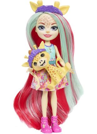Кукла enchantimals гламурные прически жирафа джиллиан (hnv29) - топ продаж!
