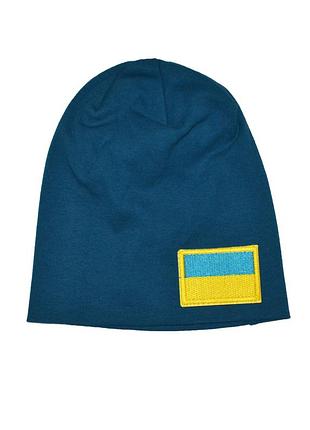 Шапка детская 2-10 лет с флагом двойная 50-53 см
