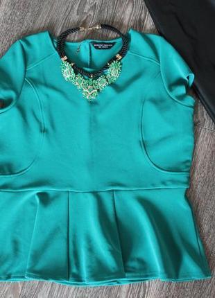 Блуза з баскою від dorothy perkins1 фото
