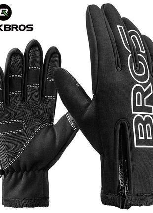 Полнопалые влагозащитные перчатки rockbros s091-4 черный