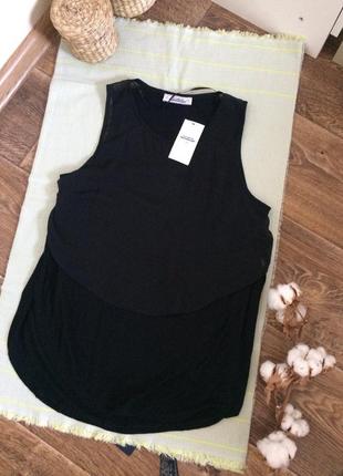 Майка pull&bear черная