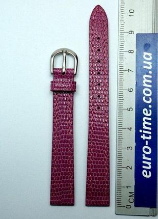 Рожево-ягідний ремінець для жіночих годинників 12 мм