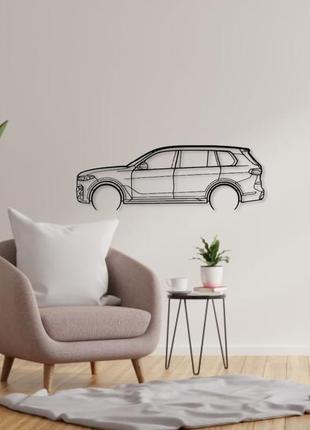 Авто bmw x7, декор на стену из металла2 фото