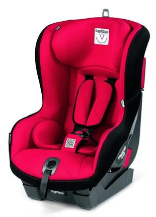 Автокресло peg-perego viaggio 1 duo-fix k iso-fix красный / черный