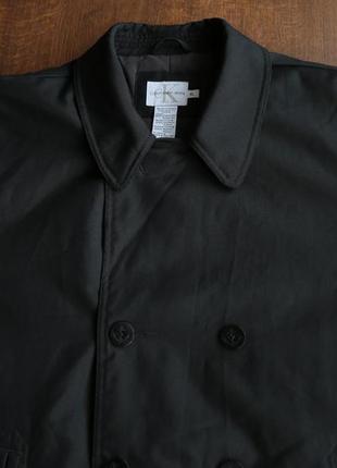 Мужская винтажная куртка calvin klein mens vintage padded black pea jacket3 фото