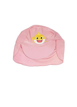 Кепка девочке 74 см для купания с принтом "акуленок" uv +50