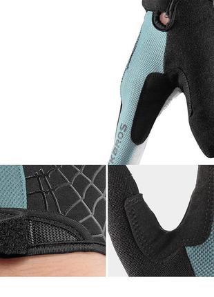 Повнопалі рукавички rockbros s109-1b чорний з сірим5 фото