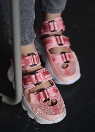 Sandals pink white