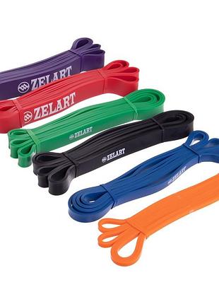Резинка петля для подтягиваний zelart fi-941-4 power bands зеленый