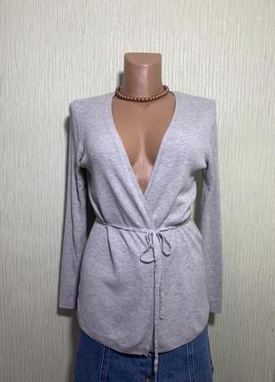 Massimo dutti кардиган із вовни та шовку в рубчик