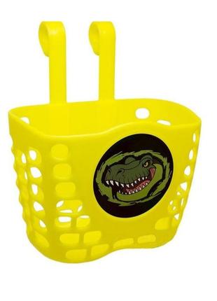 Кошик green cycle gcb-07 дитячий, пластик, жовтий