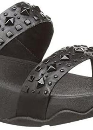 Шльопанці fitflop mule biker chic silde 39 р. на вузьку стопу