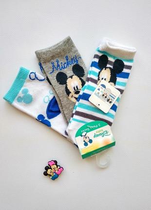 Носочки мальчику mickey поштучно и комплектом disney primark