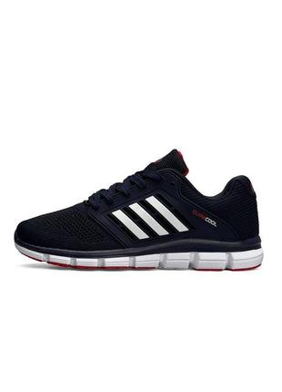 Мужские кроссовки adidas climacool dark blue white red 41