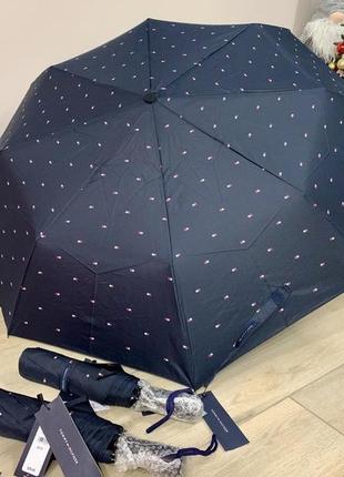 Компактный зонт tommy hilfiger томми хилфигер оригинал5 фото
