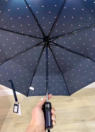 Компактный зонт tommy hilfiger томми хилфигер оригинал6 фото