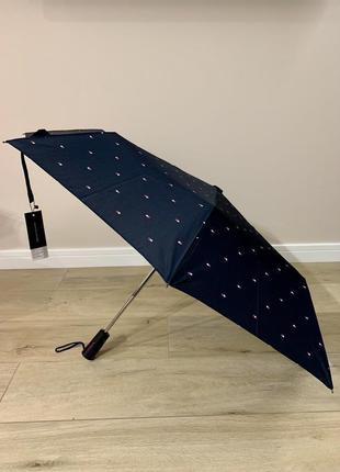 Компактный зонт tommy hilfiger томми хилфигер оригинал7 фото