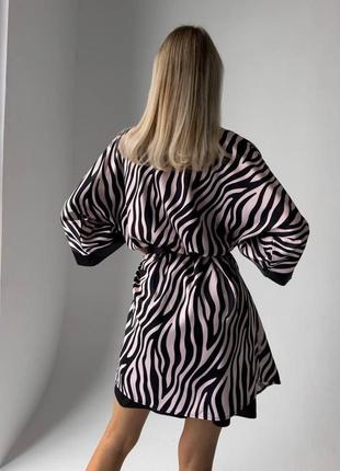 Женский качественный турецкий комплект халат и ночная рубашка ткань шелк сатин производитель coccolarsi4 фото