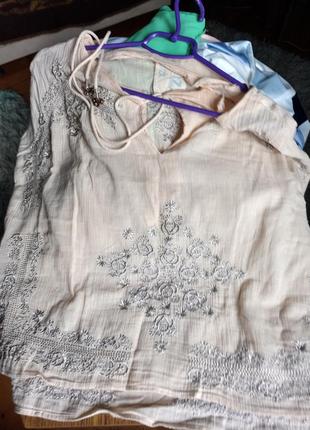 Рубашка блузка марлевка ibiza5 фото