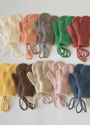 Рукавички дитячі, теплі рукавички для дітей2 фото