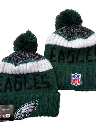 Вязаные зимние шапки с логотипами nfl philadelphia eagles