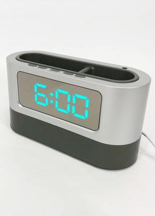 Годинник підставка для ручок 038, настільний електронний годинник з підсвічуванням, лід ra-556 годинник настільний