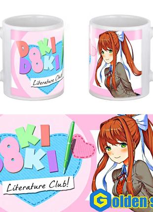 Аніме чашка "doki doki literature club"