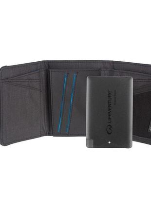 Lifeventure кошелек rfid charger wallet grey (68305)3 фото