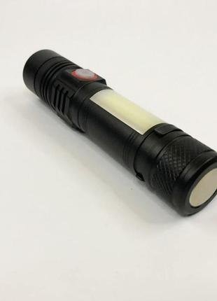 Кишеньковий міні ліхтар bl-502 t6+cob, потужний кишеньковий ліхтарик, лід am-646 ліхтар переносний3 фото