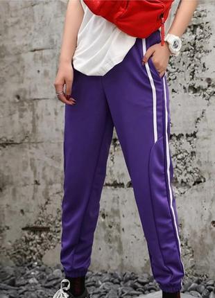 Спортивні штани штани джоггеры з смужками adidas nike puma reebok3 фото