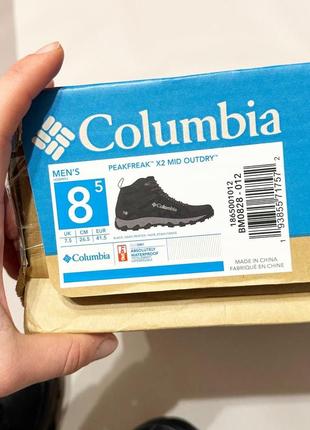 Нові зимові ботінки columbia peakfreak x2 mid outdry waterproof в розмірах7 фото