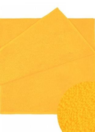 Полотенце махровое 40×70 желтое, пл. 400