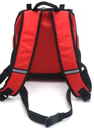 Рюкзак для переноски котов и собак zoo-hunt турист №2 25 х 35 х 40 см красный2 фото
