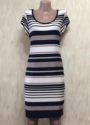 Элегантное платье в полоску dorothy perkins , р.12"