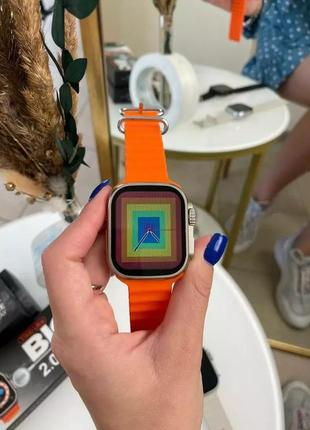 Умные часы smart watch т900 ultra (оранжевый)