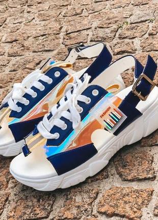 Босоніжки спортивні "sport fashion blue"7 фото