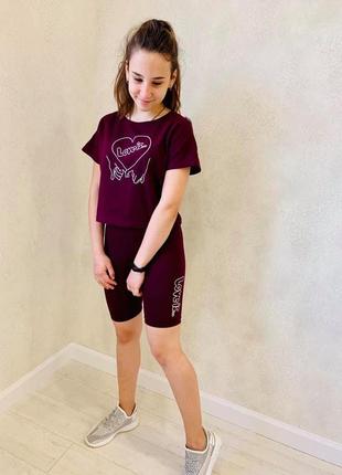 Костюм для дівчинки з велосипедками