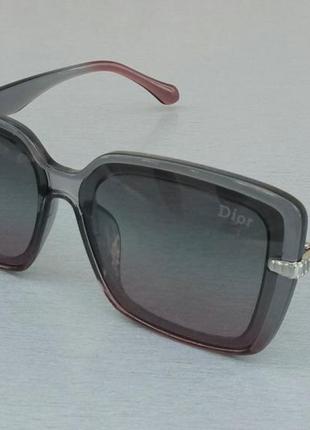 Жіночі сонцезахисні окуляри брендові сіро бордові