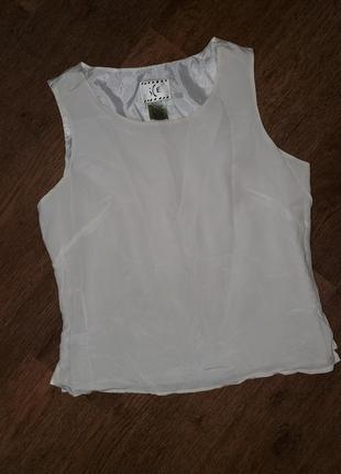 Шёлковый блуза топ блуза 100%шёлк ice