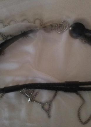 Ремень кожаный в стиле панк, стимпанк .