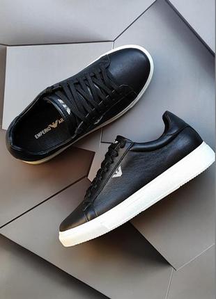 Кеды армани (armani) белые с черным 36-41