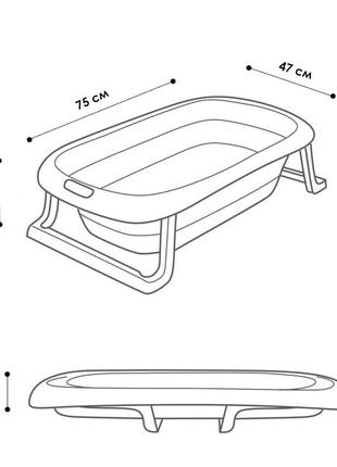 Детская складная ванночка bestbaby bd-318 pink для младенцев4 фото