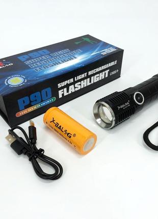 Ліхтарик ручний тактичний bailong bl-x31-p90, водонепроникний ліхтар, кишеньковий jl-580 міні ліхтар5 фото