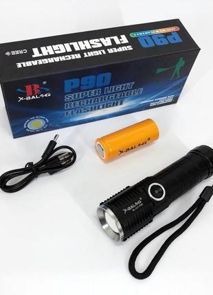 Ліхтарик ручний тактичний bailong bl-x31-p90, водонепроникний ліхтар, кишеньковий jl-580 міні ліхтар9 фото