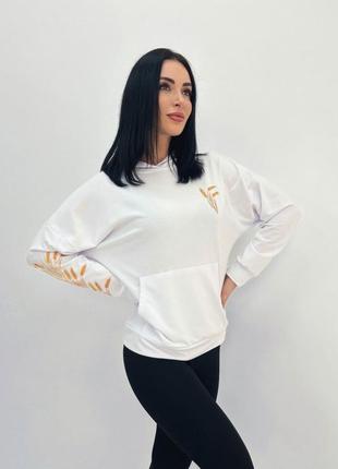 Демісезонний жіночий худі з принтом "seed"
+великі розміри🔥