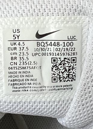 Кроссовки nike, оригинал, court borough low 2 white bq5448-100, стелька 24 см, размер 37.5, хорошее3 фото