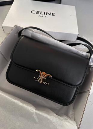 Сумка кроссбоди celine black gold